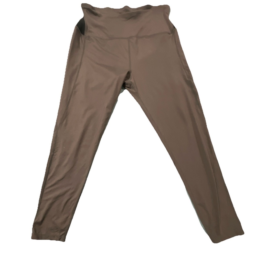Copper Life Brown High Rise Ankle Leggings Women's S Copper & Zinc Infused